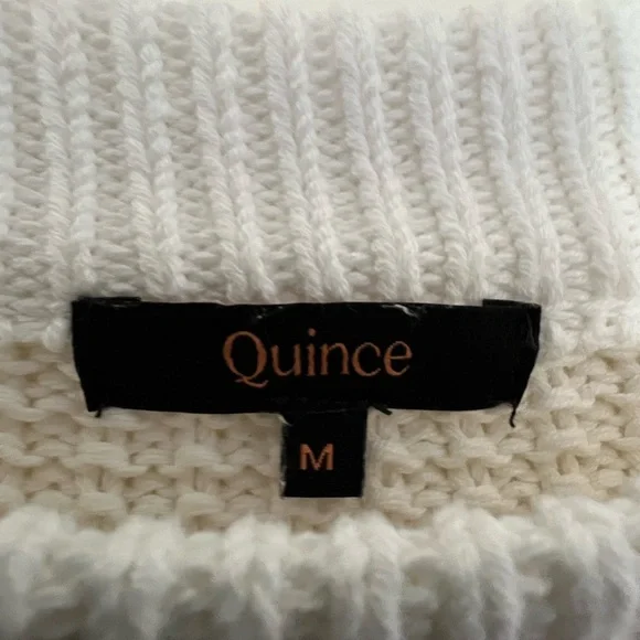Quince Cream Cable Knit Sweater - Picture 5 of 8